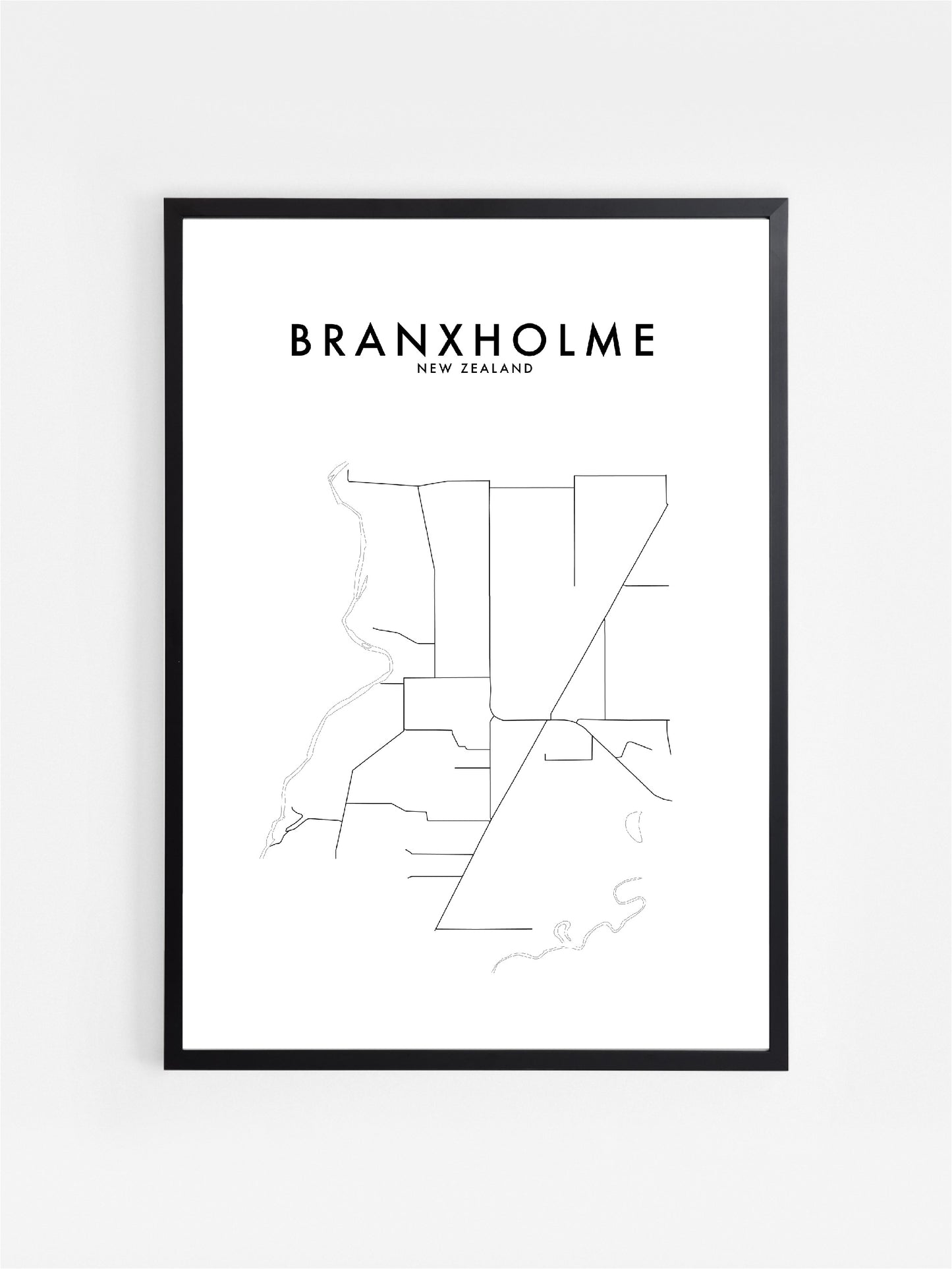 BRANXHOLME, NZ HOMETOWN PRINT