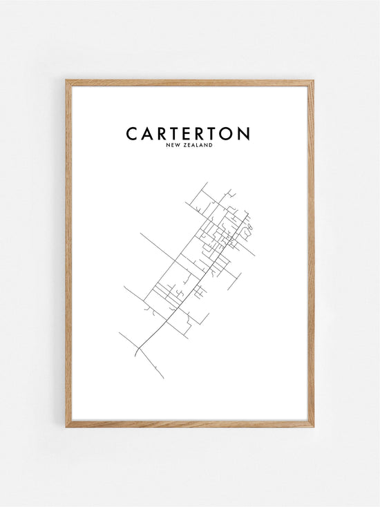 CARTERTON, NZ HOMETOWN PRINT