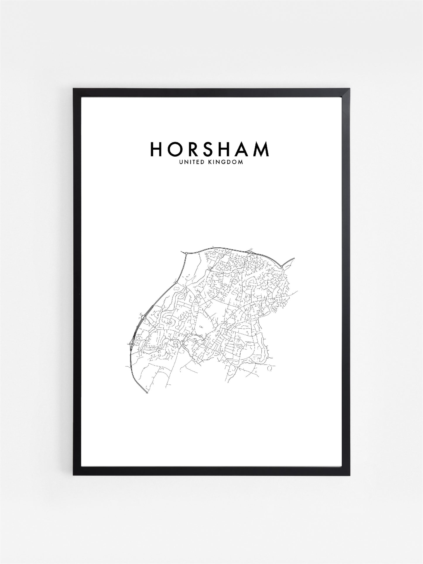 HORSHAM, UK HOMETOWN PRINT
