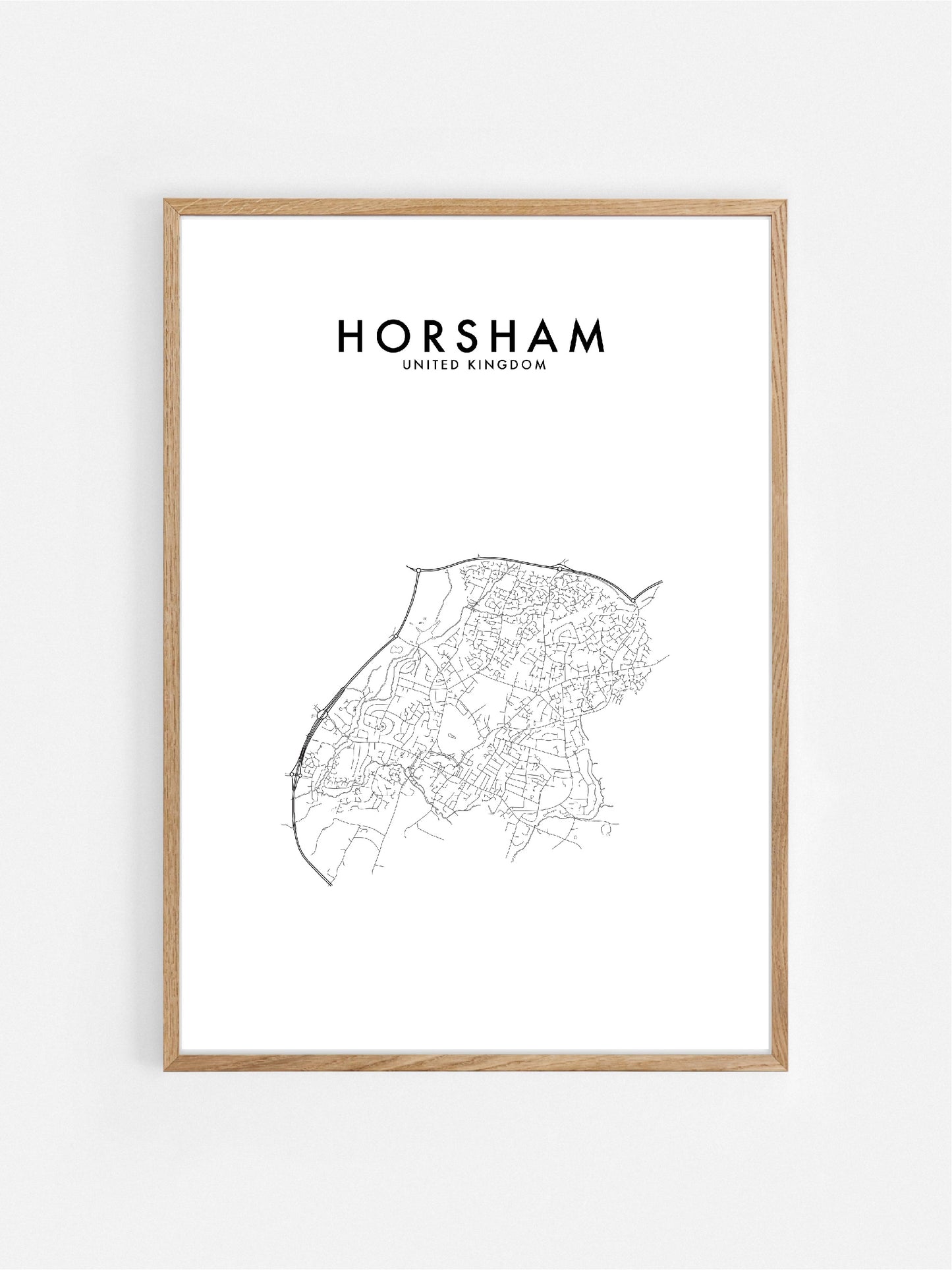 HORSHAM, UK HOMETOWN PRINT