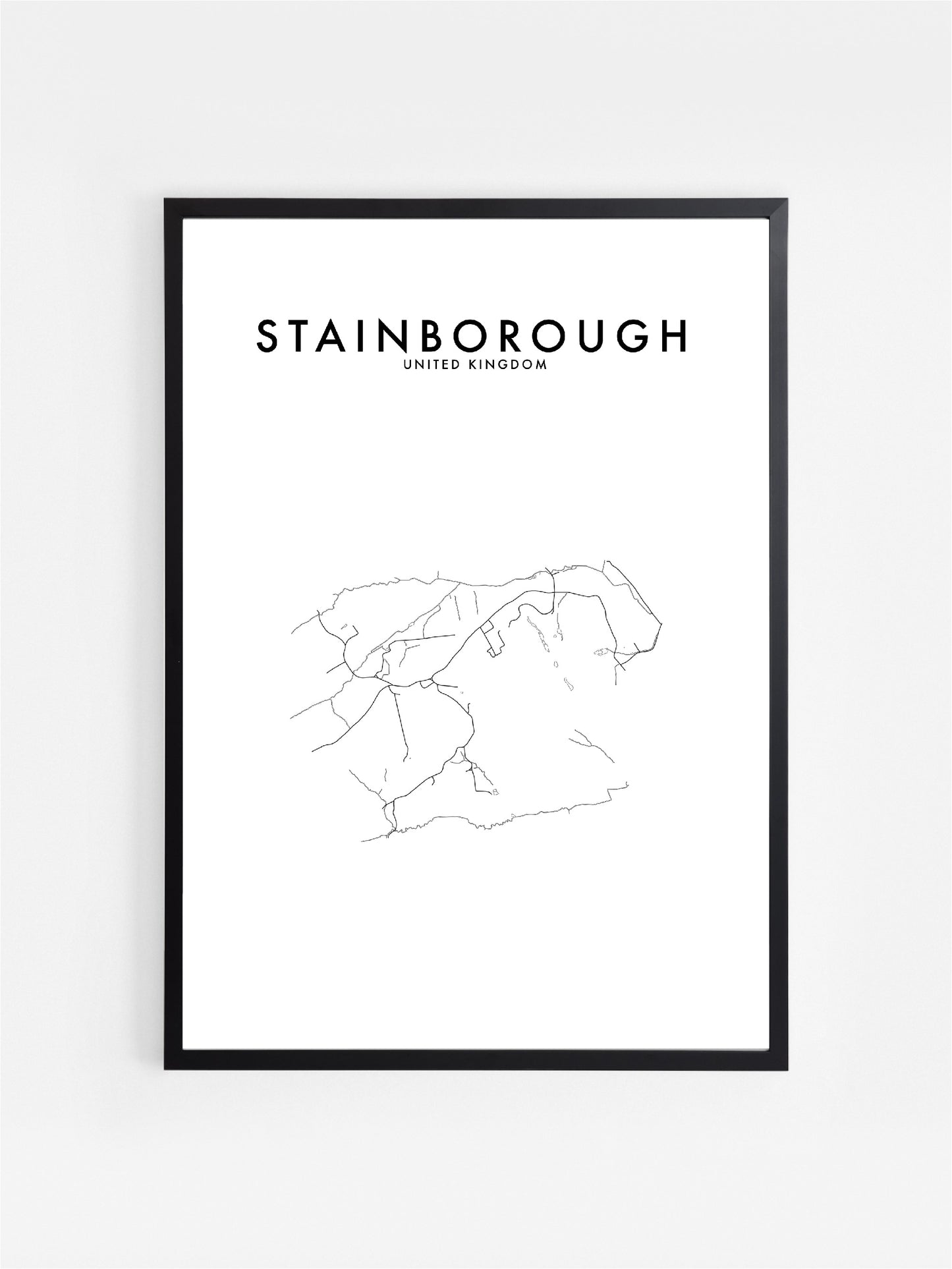 STAINBOROUGH, UK HOMETOWN PRINT