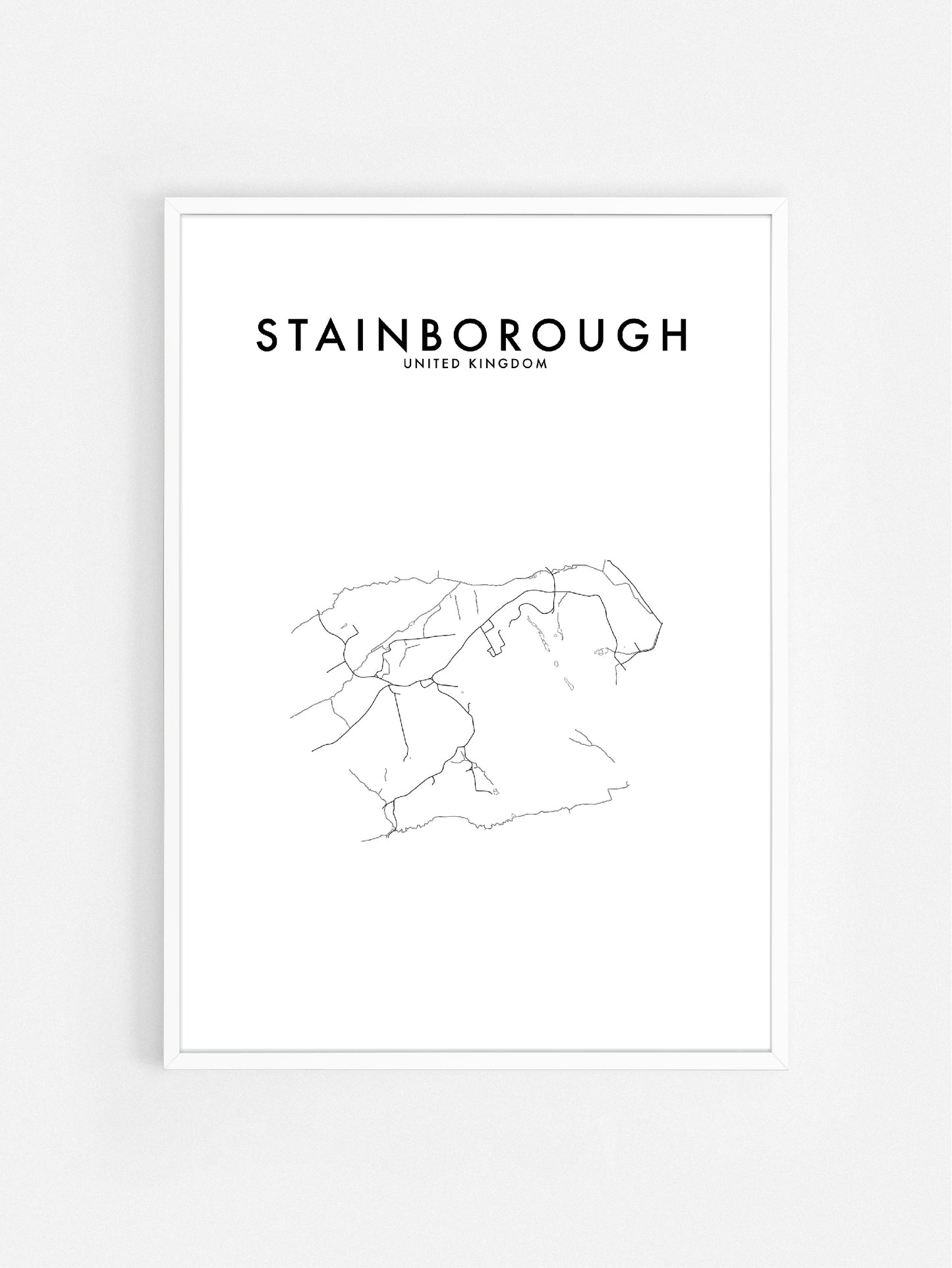 STAINBOROUGH, UK HOMETOWN PRINT