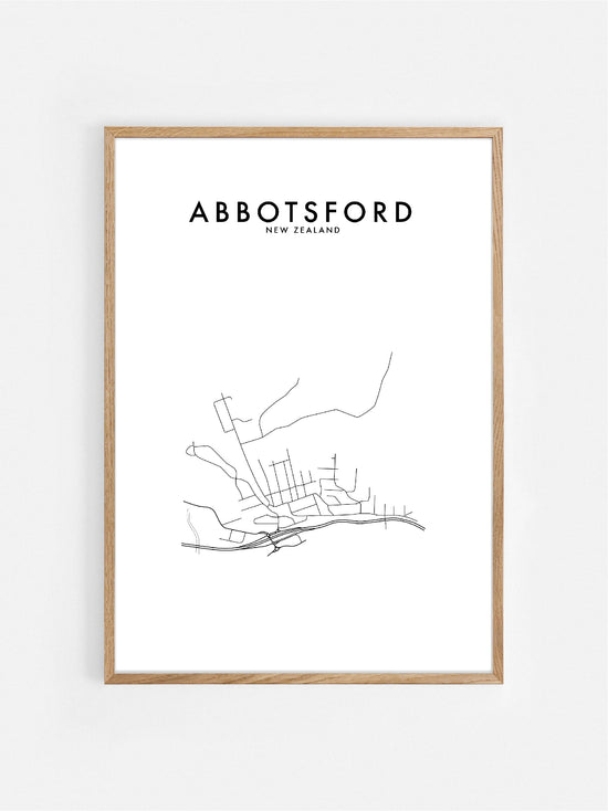 Load image into Gallery viewer, ABBOTSFORD, NZ HOMETOWN PRINT
