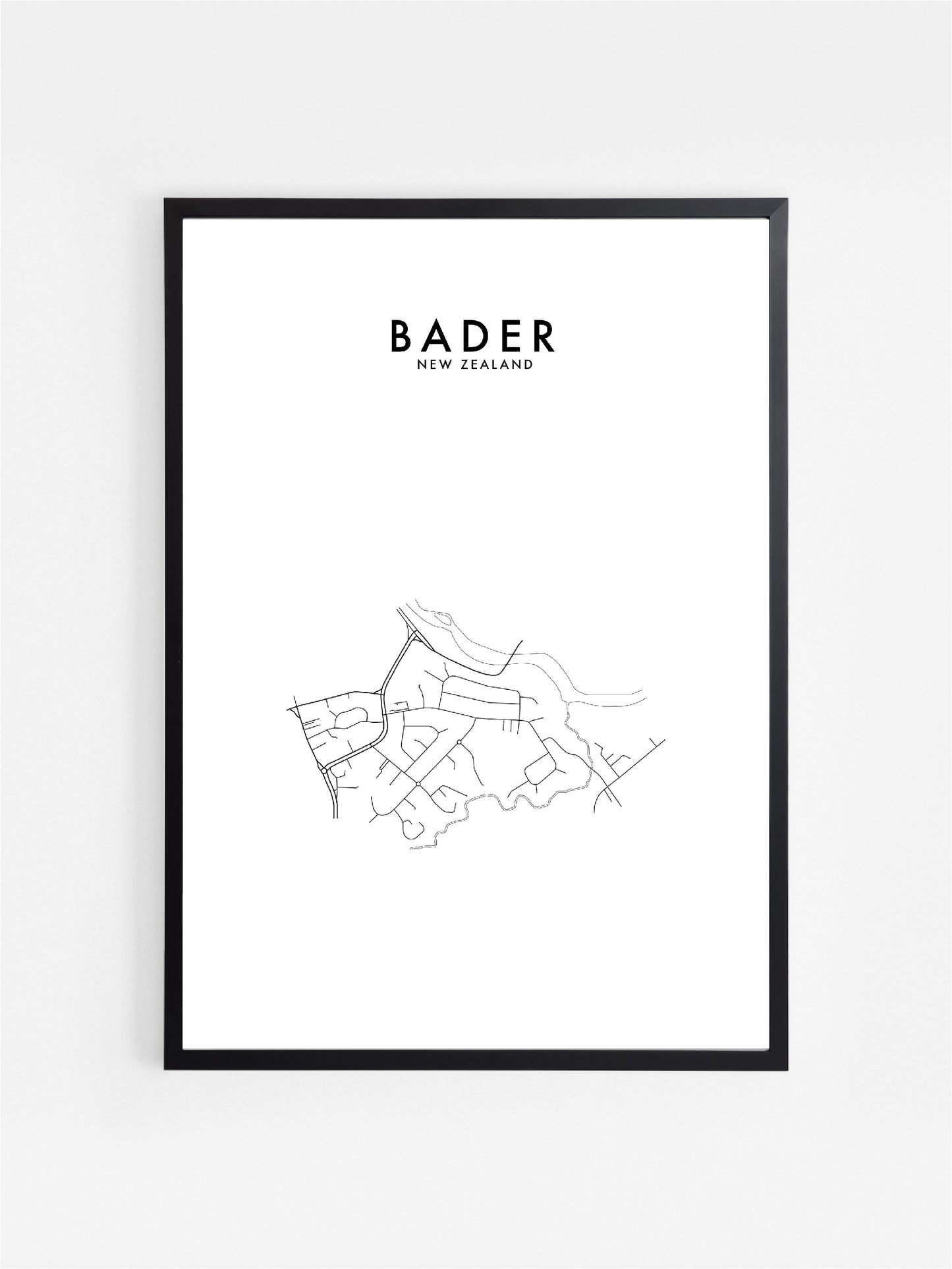 Load image into Gallery viewer, BADER, HAMILTON, NZ HOMETOWN PRINT
