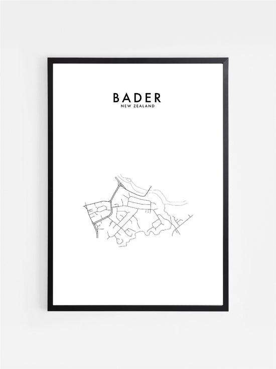 Load image into Gallery viewer, BADER, HAMILTON, NZ HOMETOWN PRINT

