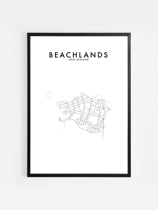 Load image into Gallery viewer, BEACHLANDS, NZ HOMETOWN PRINT
