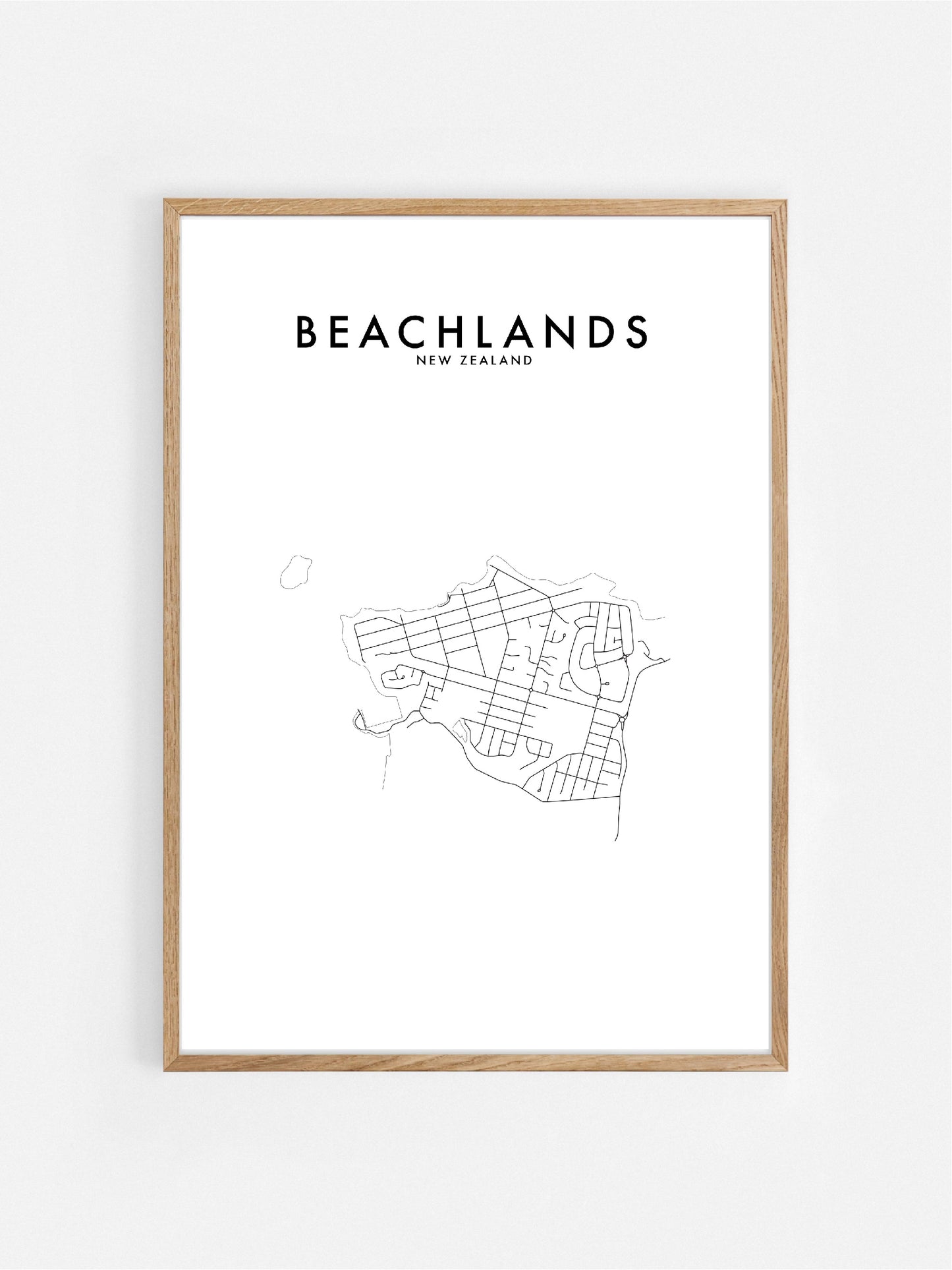 Load image into Gallery viewer, BEACHLANDS, NZ HOMETOWN PRINT
