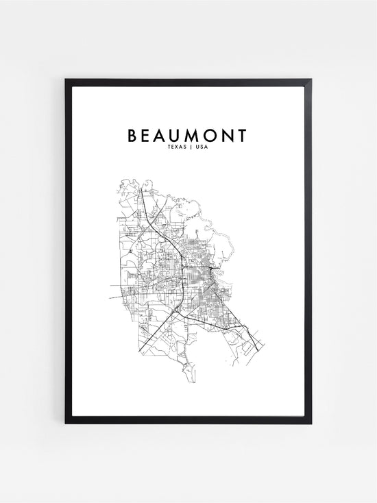 Load image into Gallery viewer, BEAUMONT, TEXAS, USA HOMETOWN PRINT
