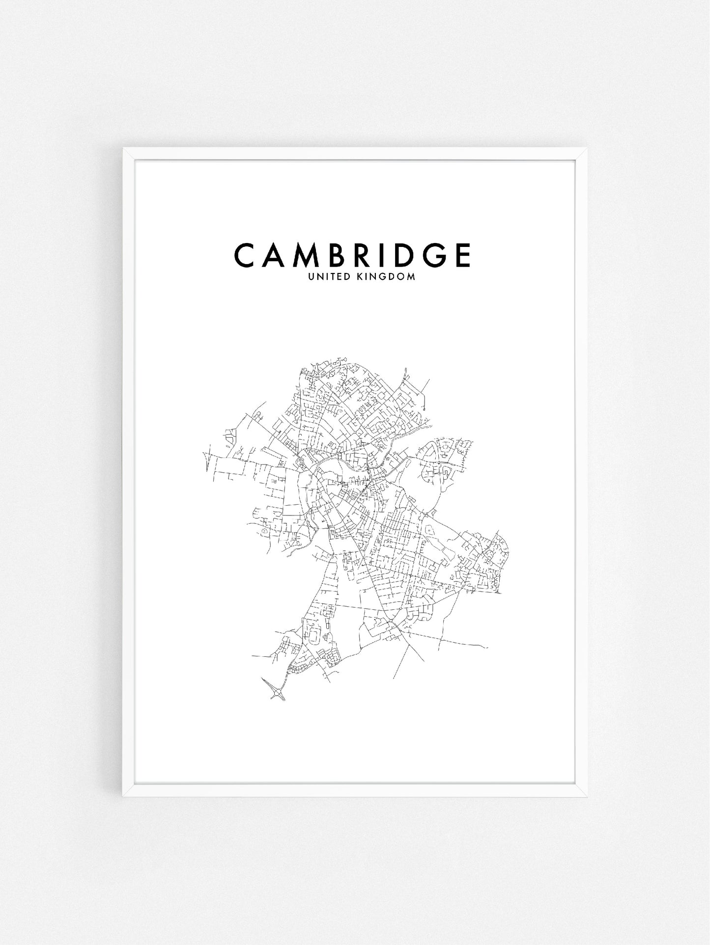 CAMBRIDGE, UK HOMETOWN PRINT