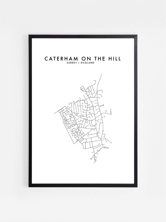 CATERHAM ON THE HILL, UK HOMETOWN PRINT