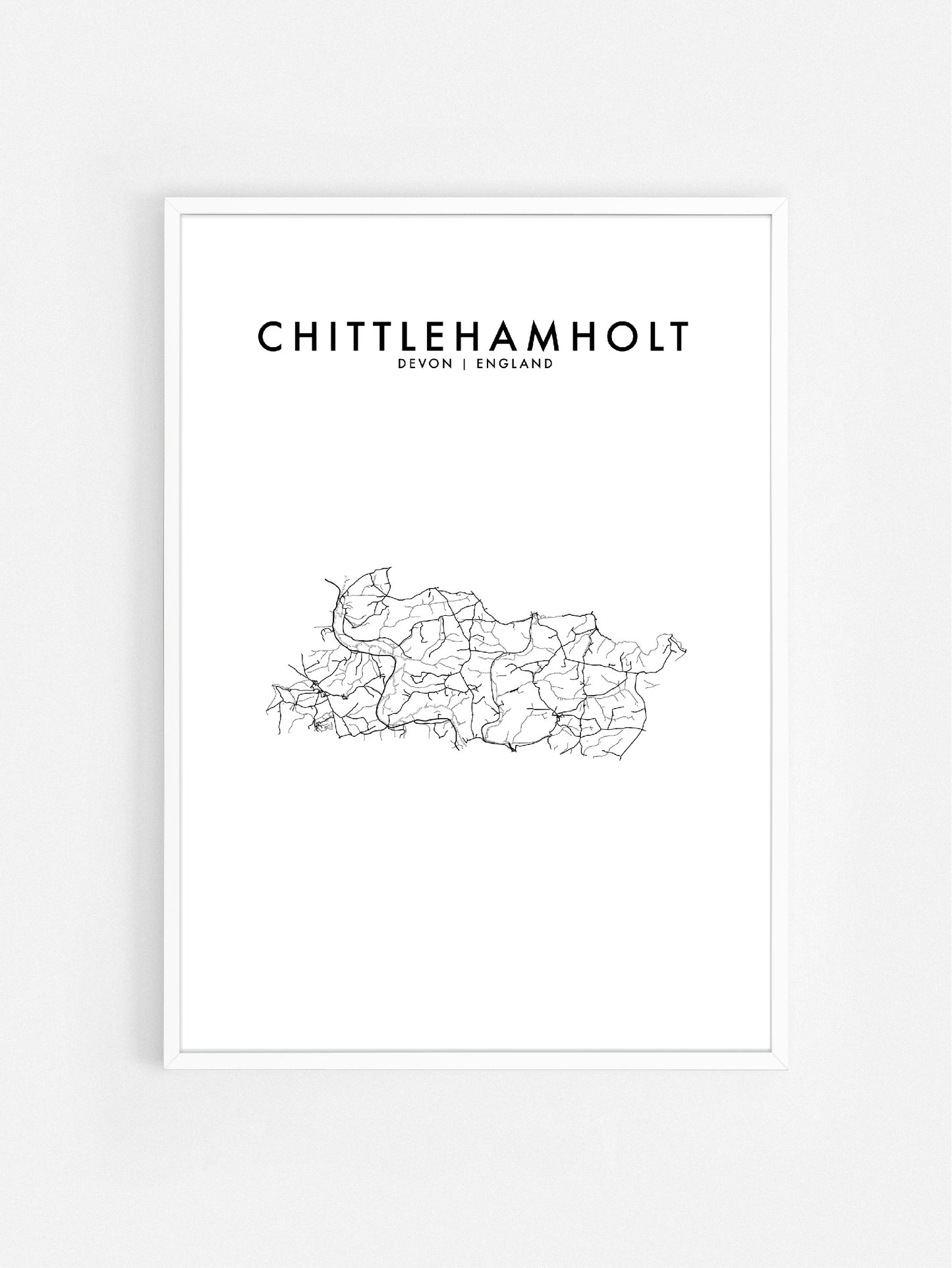 CHITTLEHAMHOLT, UK HOMETOWN PRINT