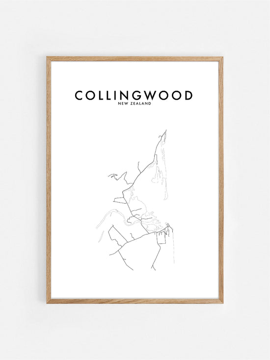 COLLINGWOOD, NZ HOMETOWN PRINT