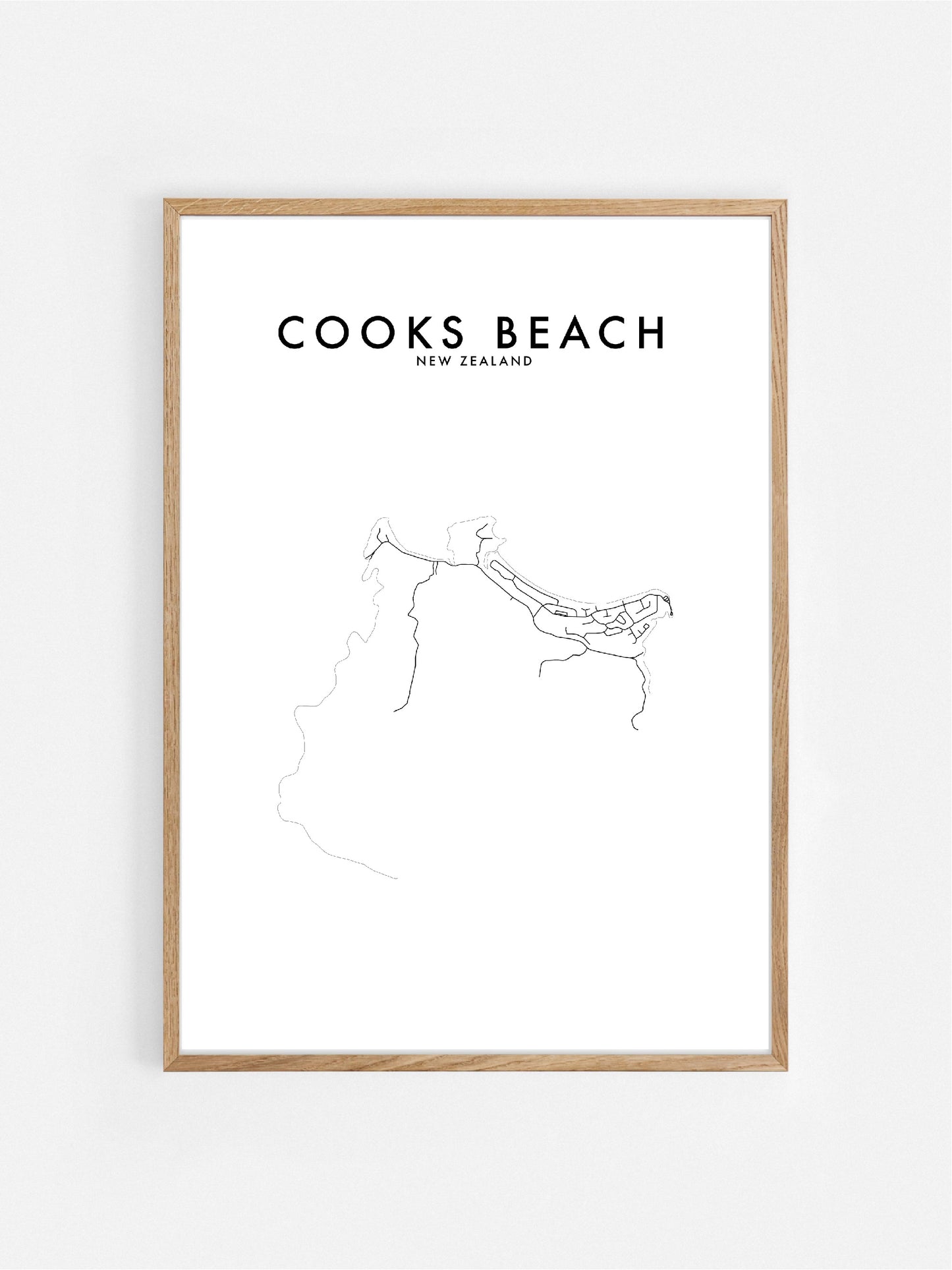 COOKS BEACH, NZ HOMETOWN PRINT