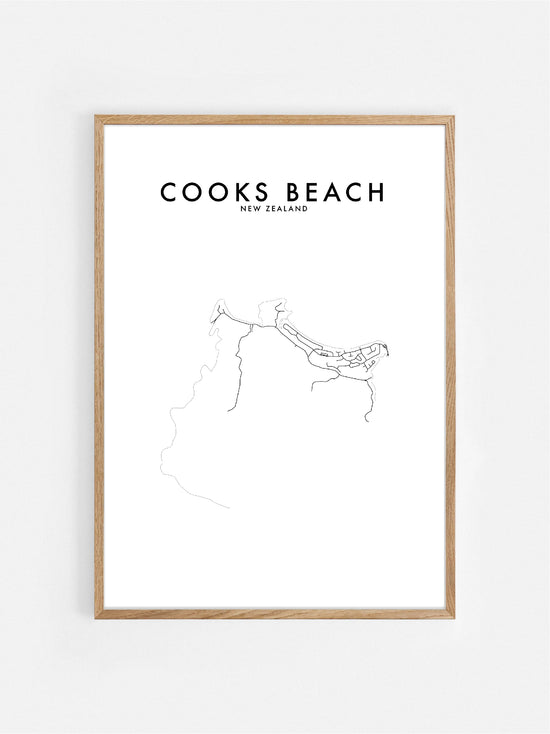 COOKS BEACH, NZ HOMETOWN PRINT