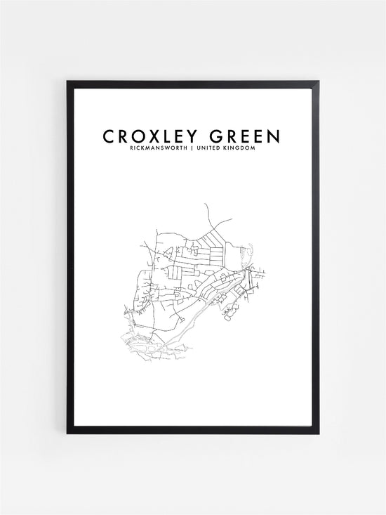 CROXLEY GREEN. UK HOMETOWN PRINT