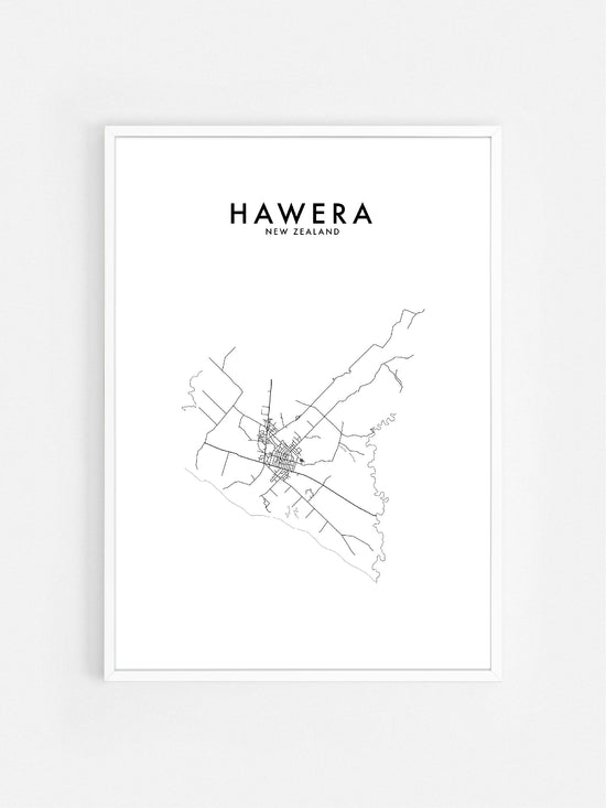 HAWERA, NZ HOMETOWN PRINT