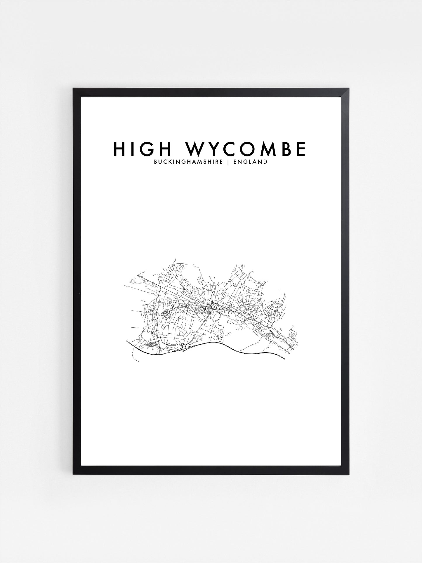 HIGH WYCOMBE, UK HOMETOWN PRINT