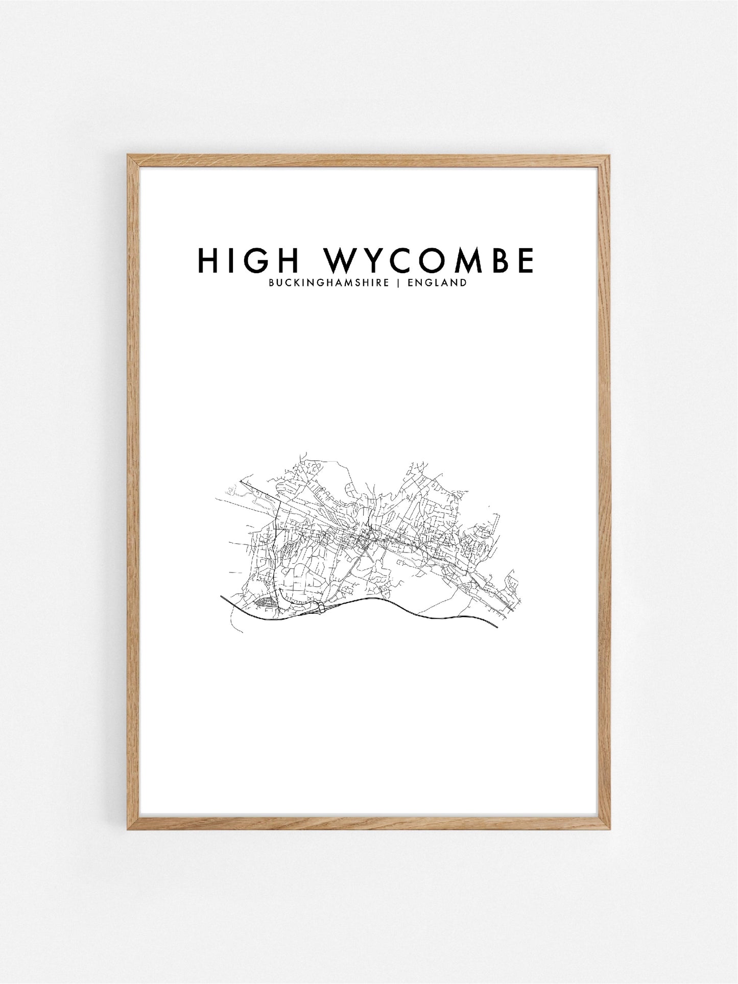 HIGH WYCOMBE, UK HOMETOWN PRINT