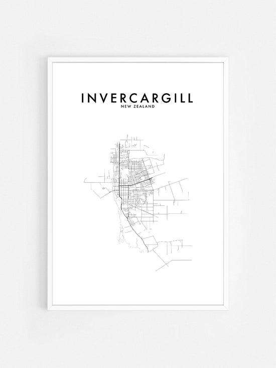 INVERCARGILL, NZ HOMETOWN PRINT