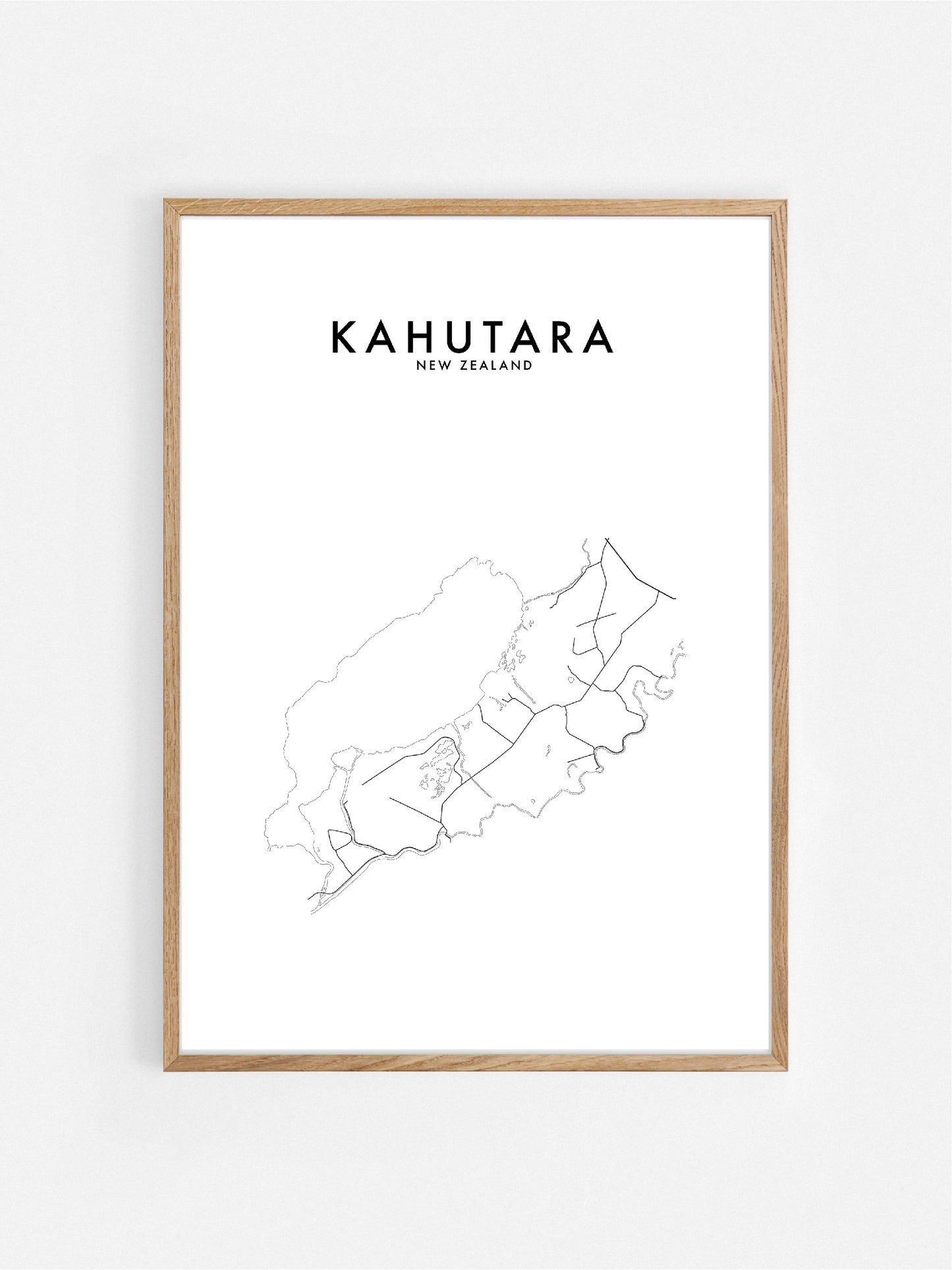 KAHUTARA, NZ HOMETOWN PRINT