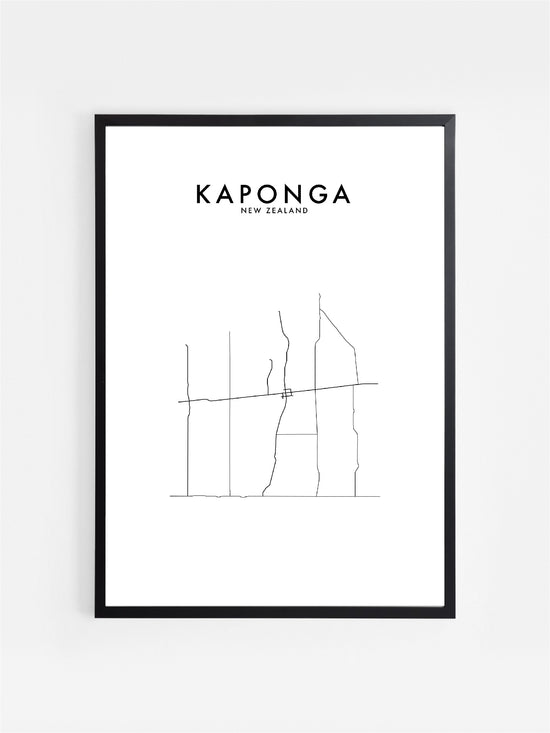 KAPONGA, NZ HOMETOWN PRINT