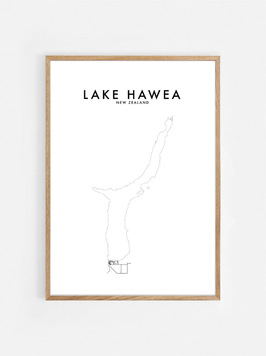 Load image into Gallery viewer, LAKE HAWEA, NZ HOMETOWN PRINT
