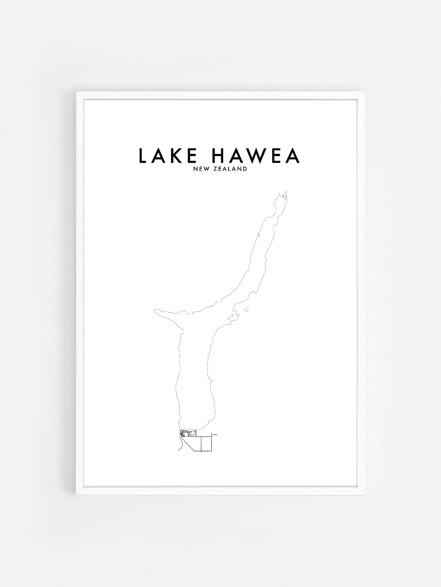 LAKE HAWEA, NZ HOMETOWN PRINT