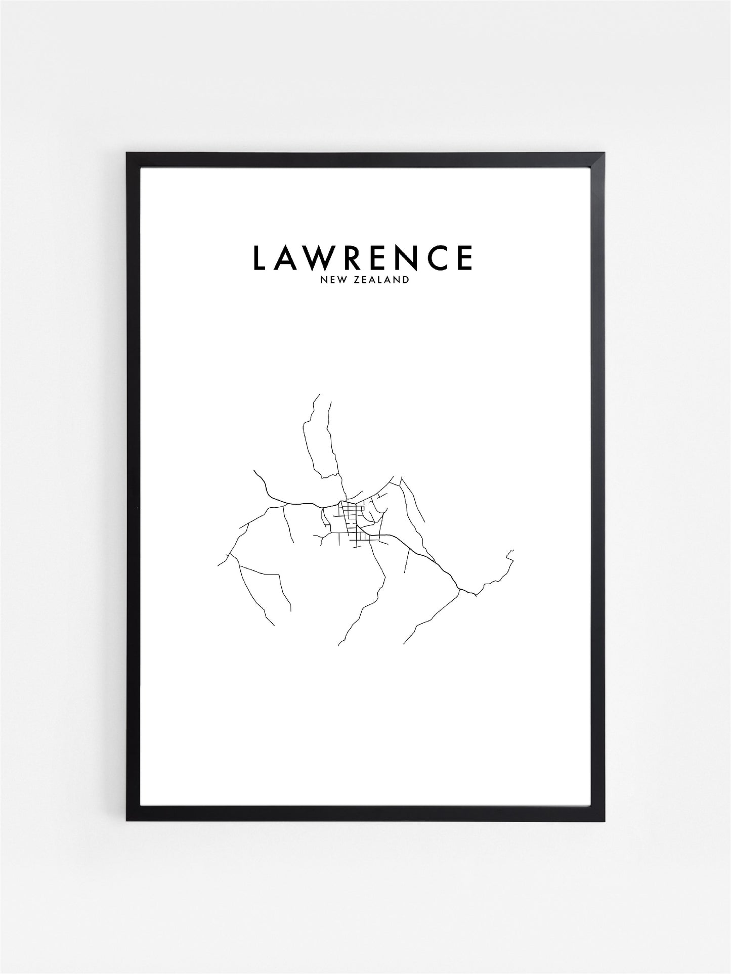 LAWRENCE, NZ HOMETOWN PRINT