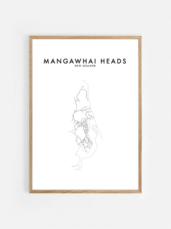 MANGAWHAI HEADS, NZ HOMETOWN PRINT