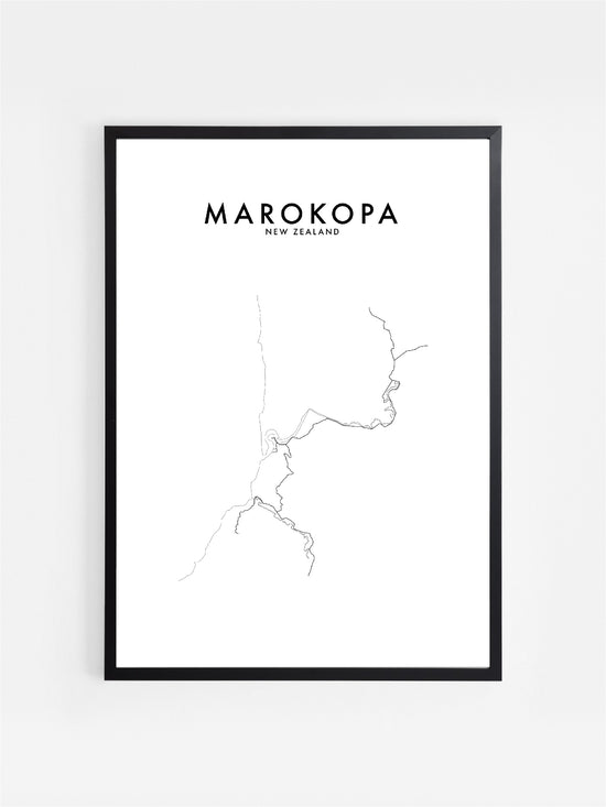 MAROKOPA, NZ HOMETOWN PRINT