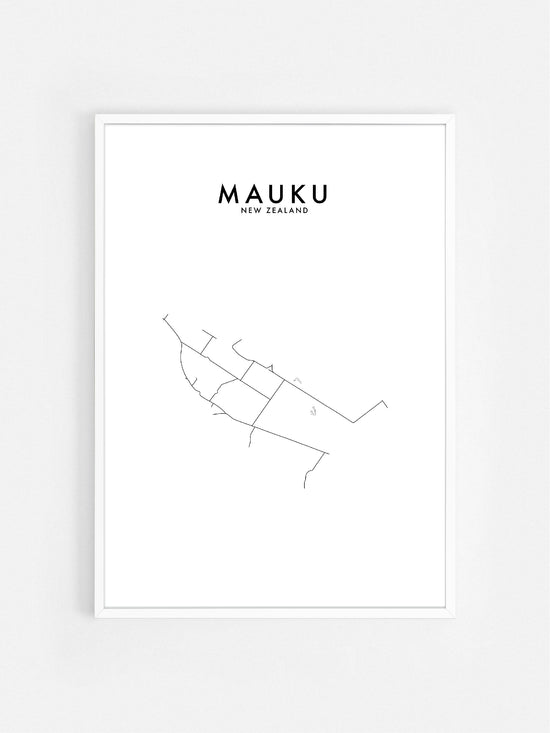 MAUKU, NZ HOMETOWN PRINT