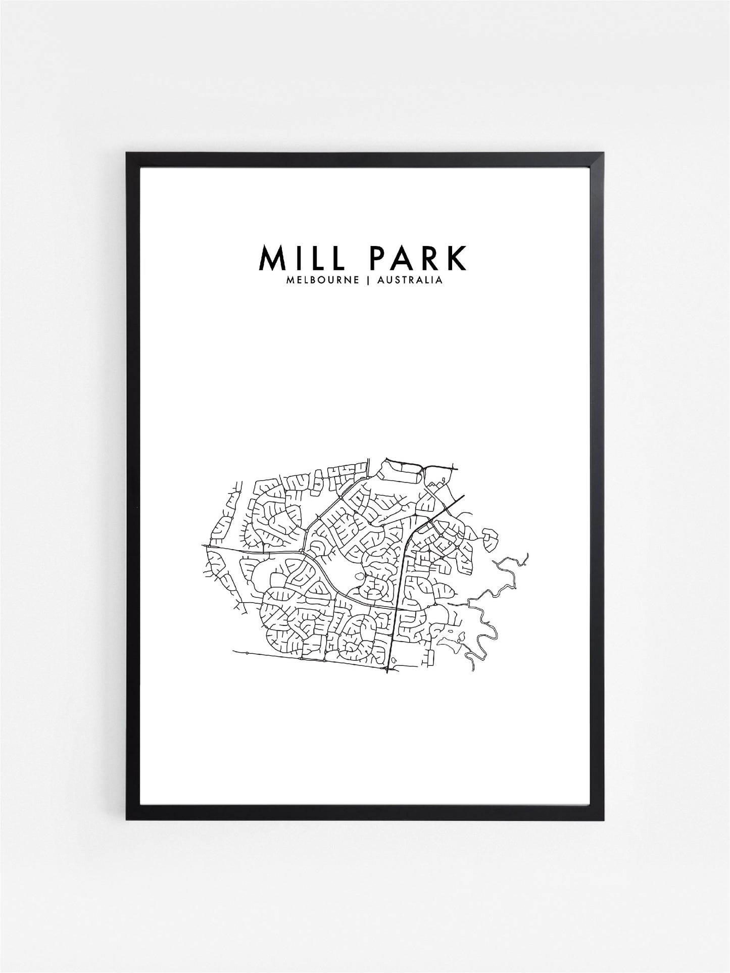 MILL PARK, MELBOURNE, AUSTRALIA HOMETOWN PRINT