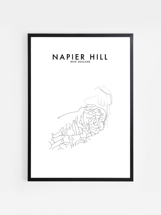 NAPIER HILL, NZ HOMETOWN PRINT