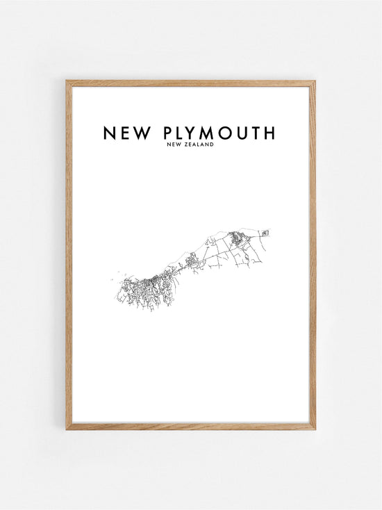 NEW PLYMOUTH, NZ HOMETOWN PRINT