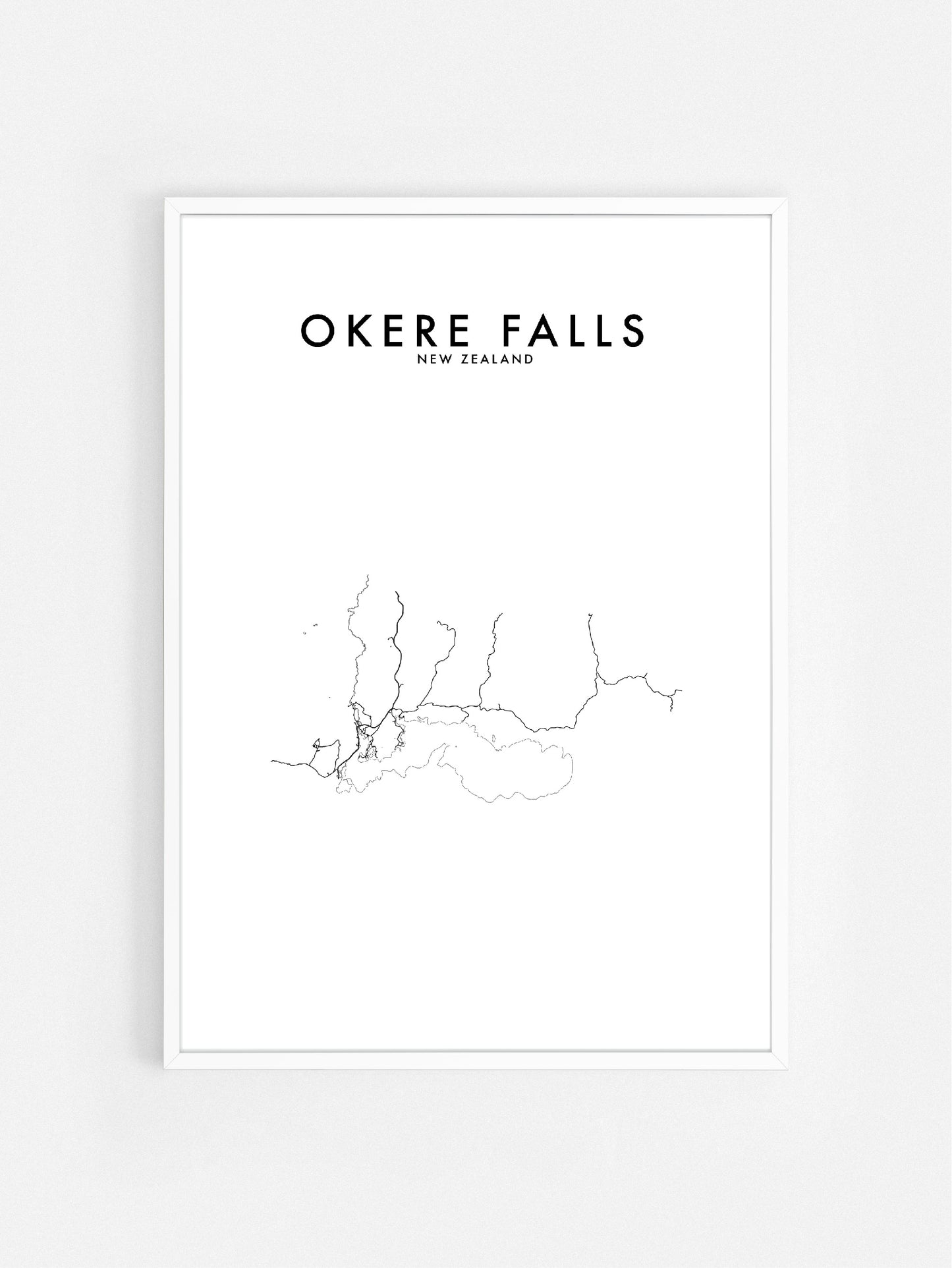 OKERE FALLS, NZ HOMETOWN PRINT