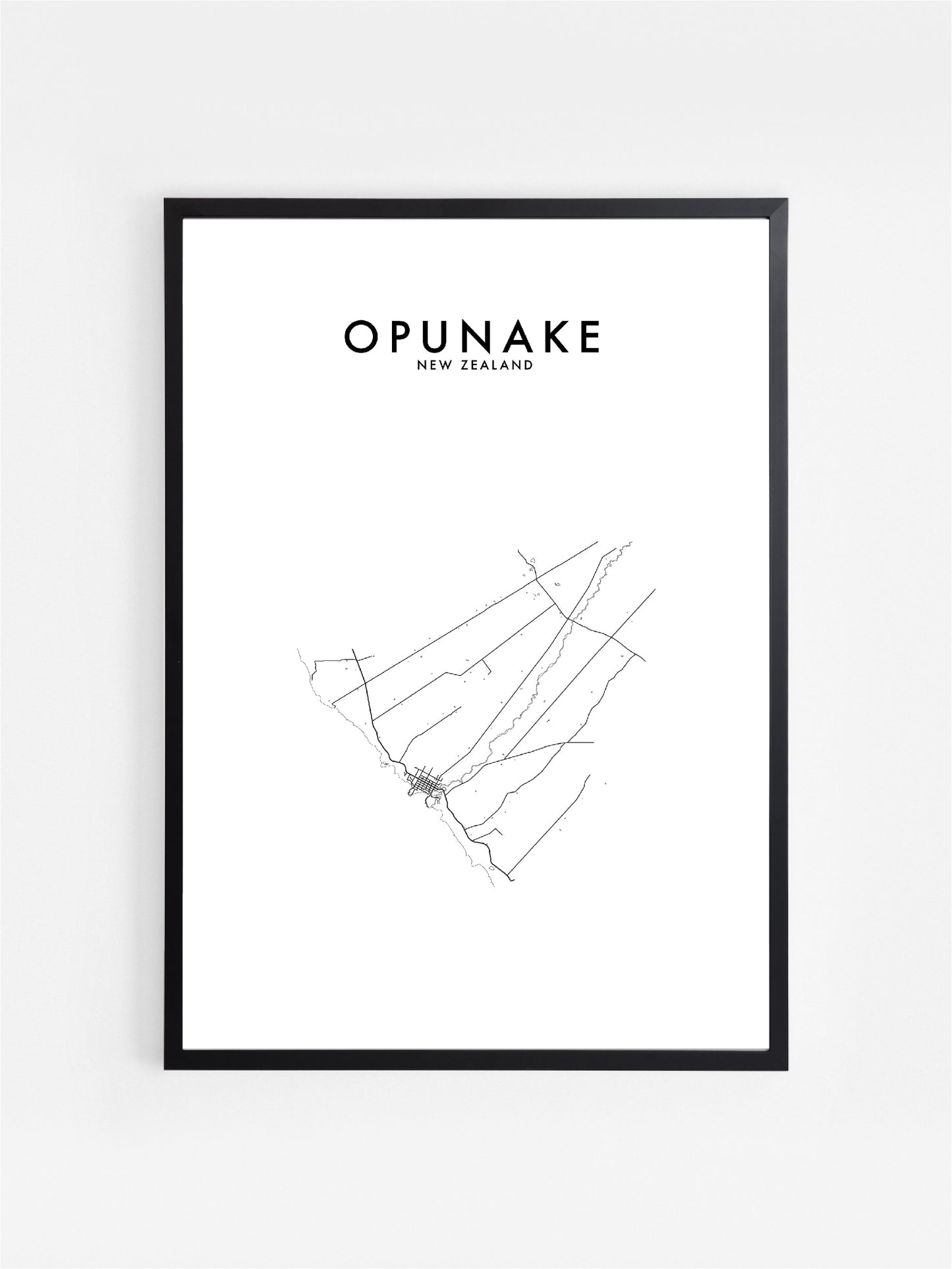 OPUNAKE, NZ HOMETOWN PRINT