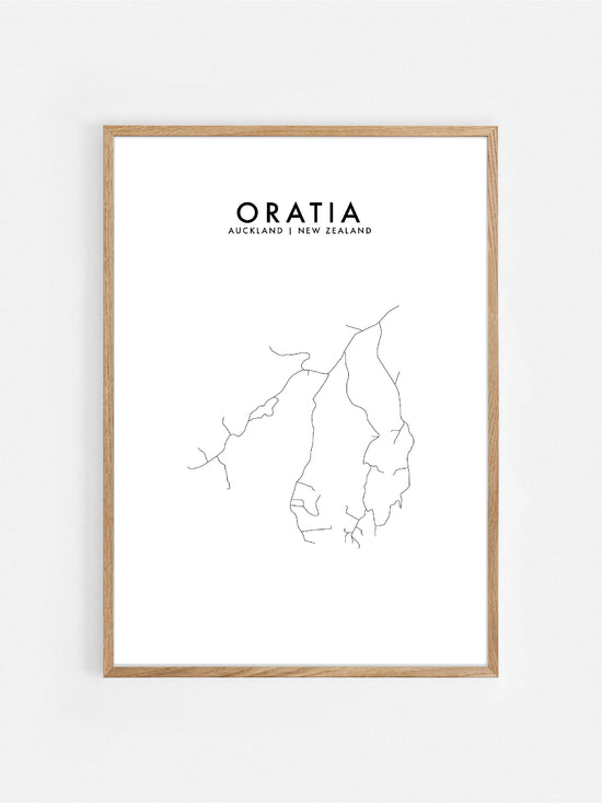 ORATIA, NZ HOMETOWN PRINT