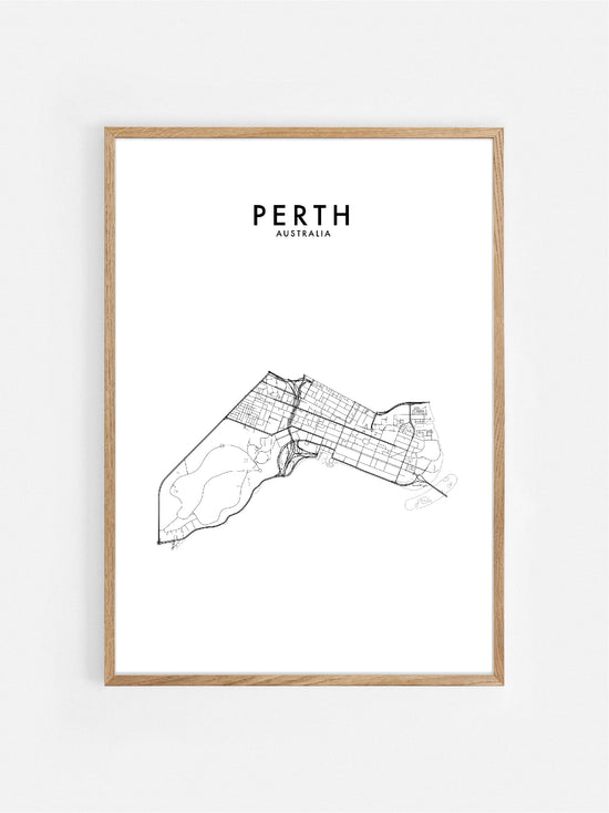 PERTH, AUSTRALIA (METRO) HOMETOWN PRINT