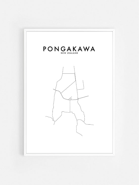 PONGAKAWA, NZ HOMETOWN PRINT