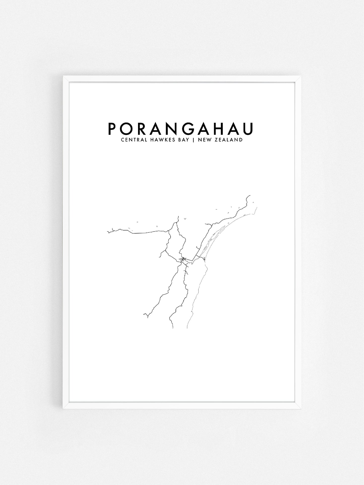 PORANGAHAU, NZ HOMETOWN PRINT