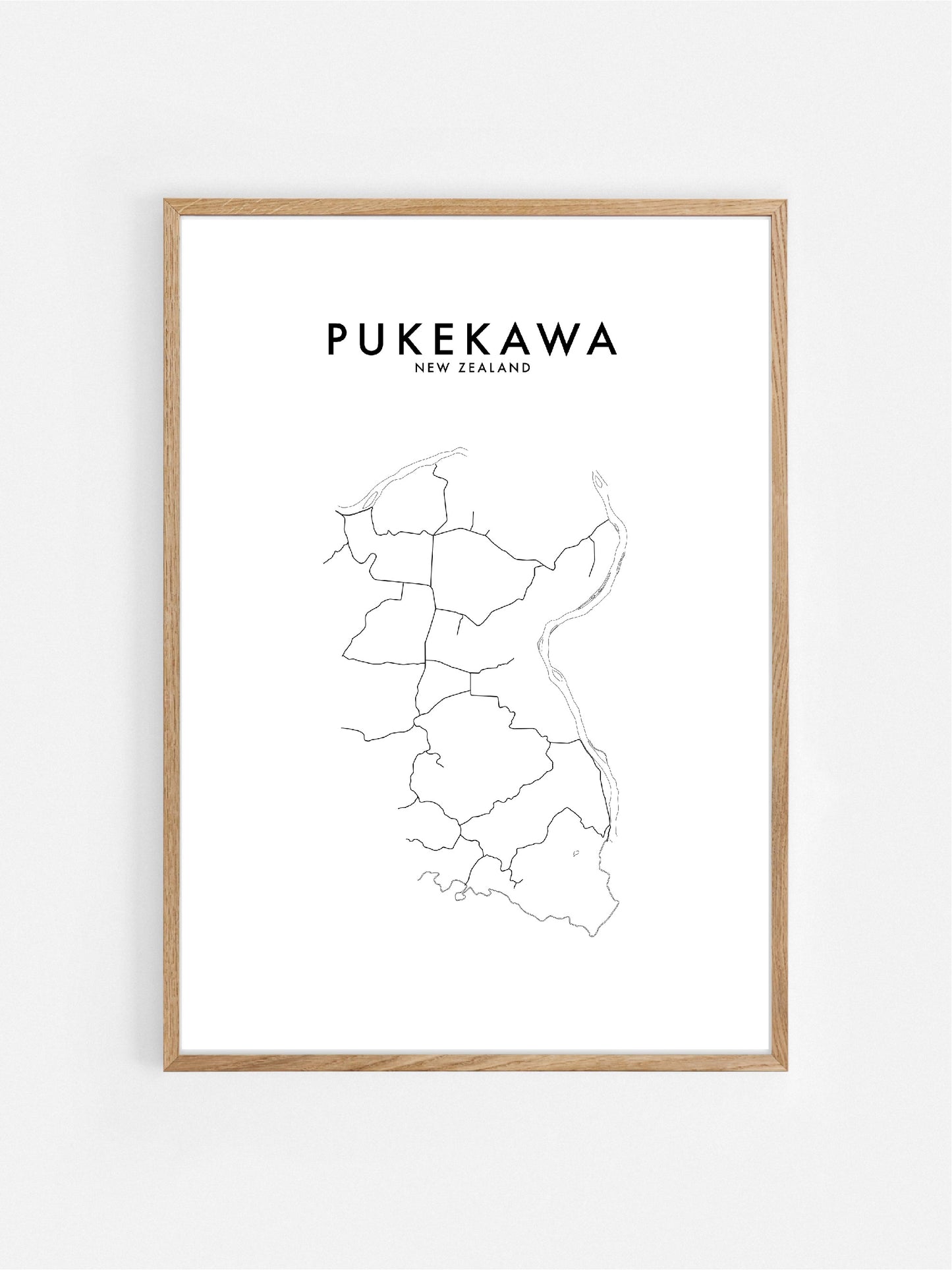 PUKEKAWA, NZ HOMETOWN PRINT