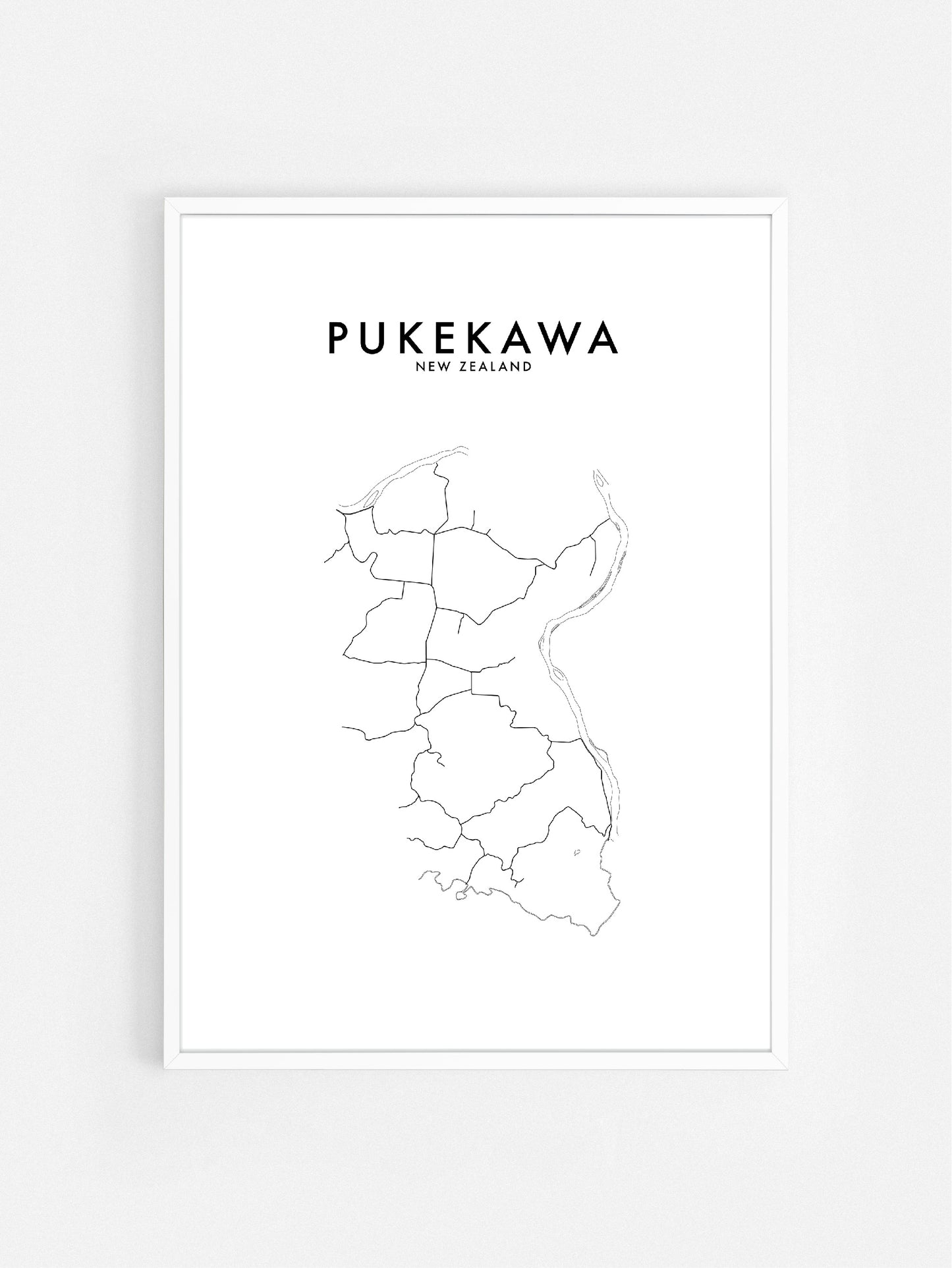 PUKEKAWA, NZ HOMETOWN PRINT