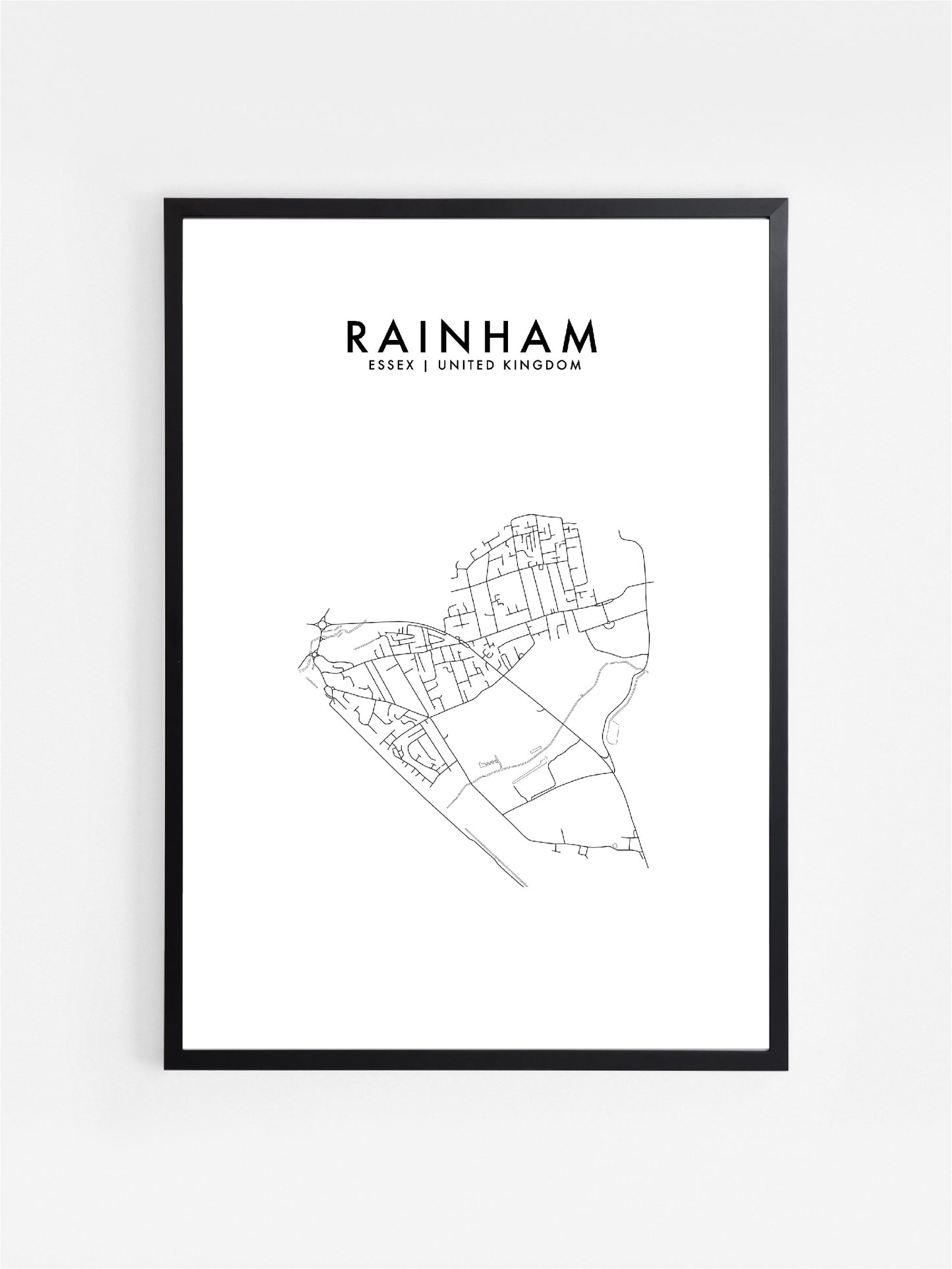 RAINHAM, SUSSEX, UK HOMETOWN PRINT