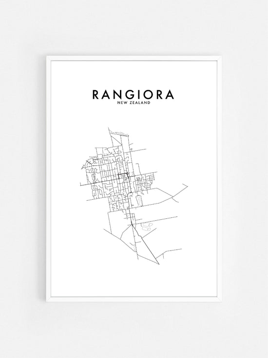 RANGIORA, NZ HOMETOWN PRINT