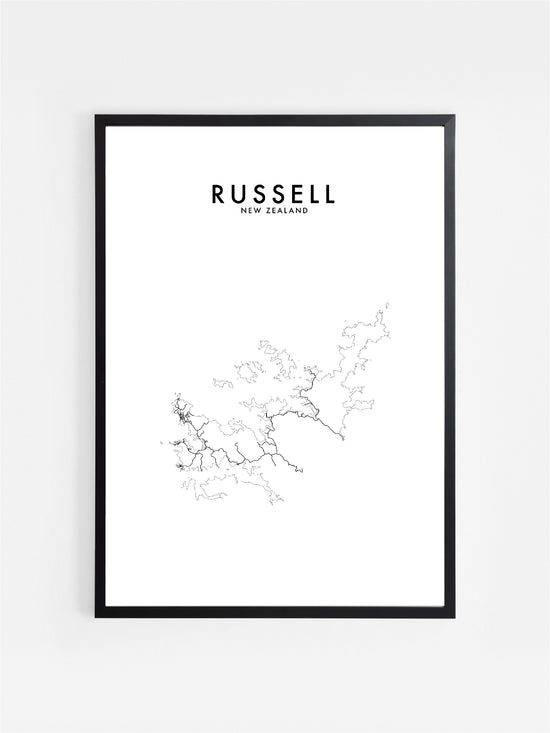 RUSSELL, NZ HOMETOWN PRINT