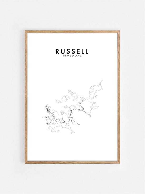 RUSSELL, NZ HOMETOWN PRINT