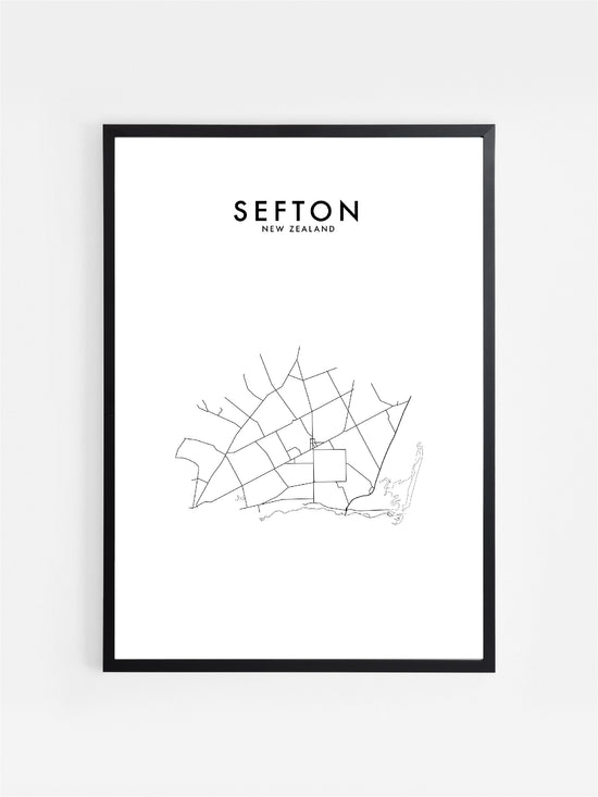 SEFTON, NZ HOMETOWN PRINT