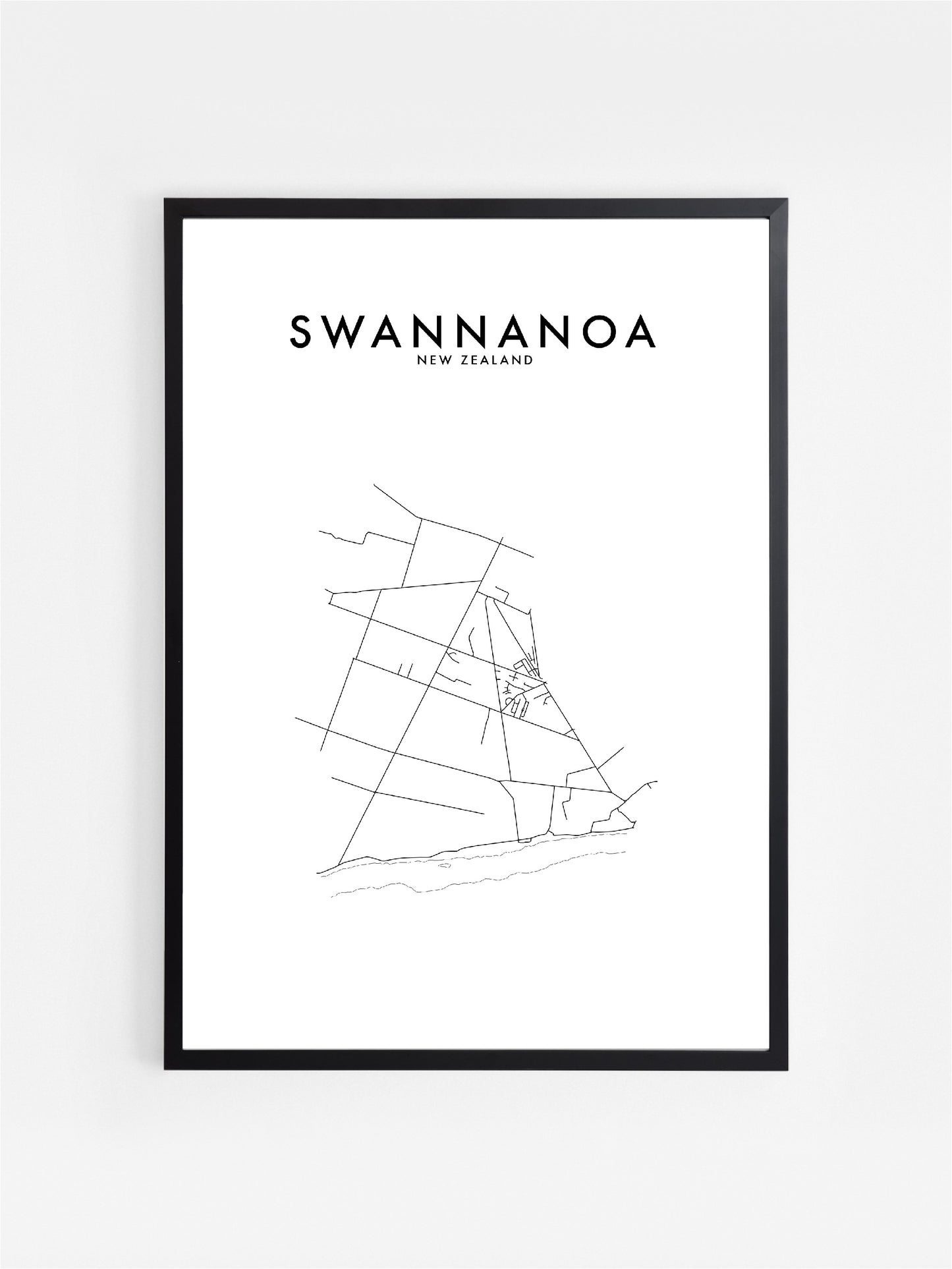 SWANNANOA, NZ HOMETOWN PRINT