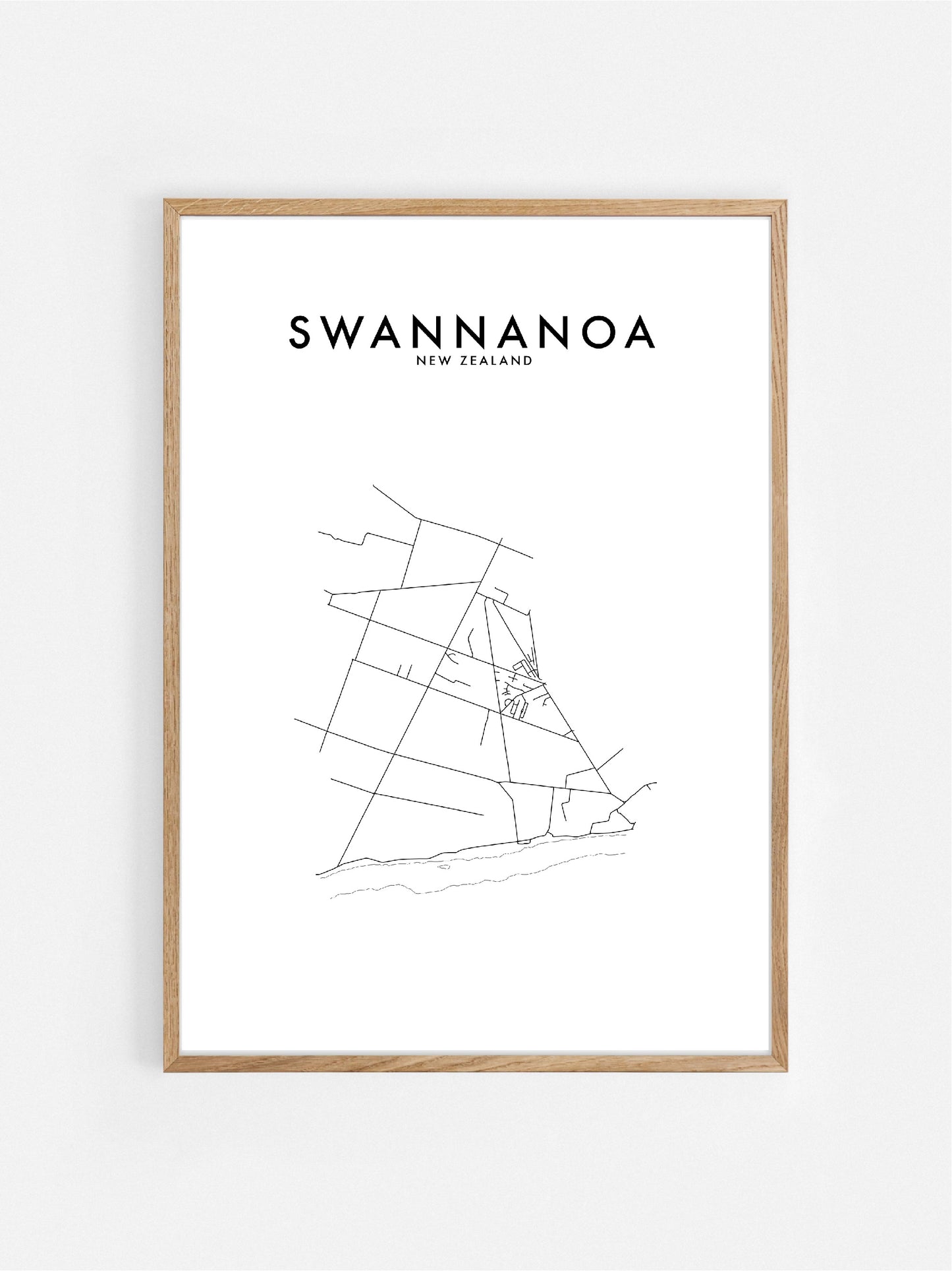 SWANNANOA, NZ HOMETOWN PRINT