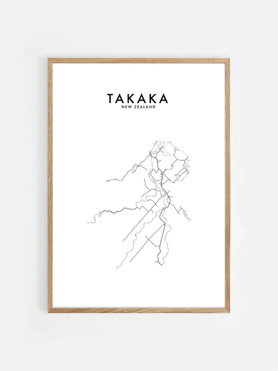 TAKAKA, NZ HOMETOWN PRINT